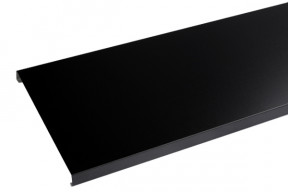 Couvertine aluminium 1 mm Noir RAL 9005 - 2 mètres pour muret ou toit terrasse