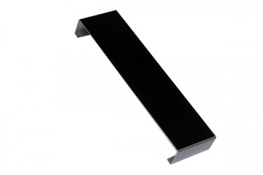 Eclisse couvertine aluminium 1 mm Noir RAL 9005 pour muret ou toit terrasse