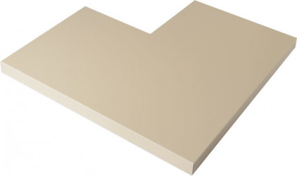 Angle couvertine aluminium 1 mm sable 1015 à 90° pour muret ou toit terrasse