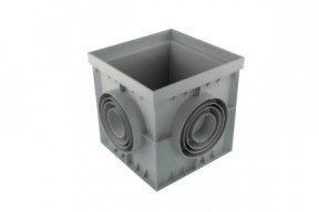 Regard carré Polypropylène gris