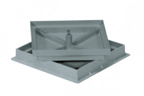 Kanalabdeckung PVC Grau 300...