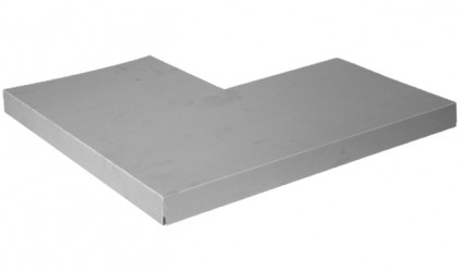 Angle de couvertine Zinc quartz 0,65 mm pour muret et toit terrasse