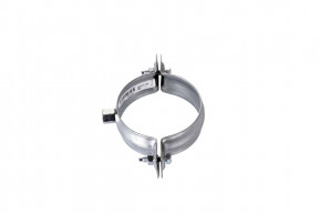 Collier embase taraude D80MM acier galva brut