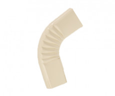 Coude frontal (B)  extérieur aluminium LISSE sable 60X80