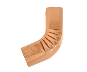 Coude frontal (B)  extérieur aluminium LISSE miel 60X80