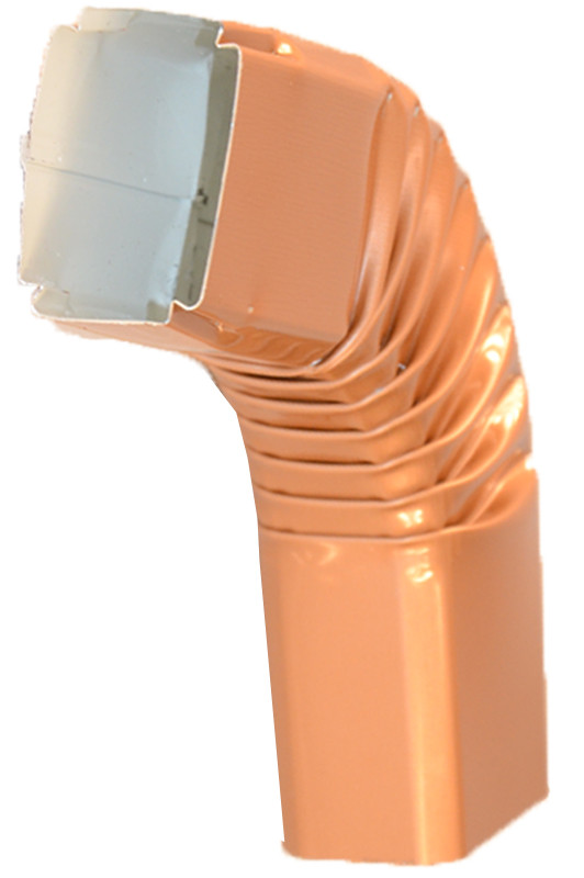 Coude latéral (B) extérieur aluminium LISSE miel 60X80