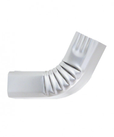 Coude frontal (A) intérieur aluminium LISSE gris métal 60X80