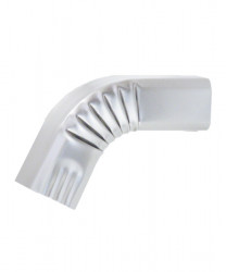 Coude frontal (B)  extérieur aluminium LISSE gris métal 60X80