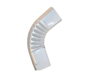 Coude latéral (B) extérieur aluminium LISSE gris métal 60X80