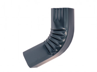 Coude frontal (A)  intérieur aluminium LISSE  Gris ardoise 60X80