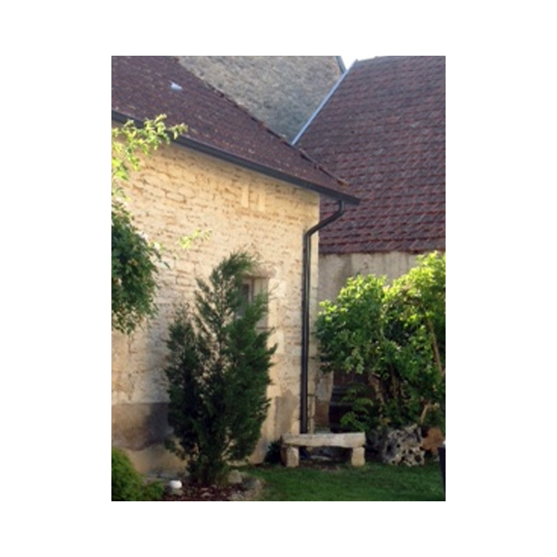 Coude frontal (B)  extérieur aluminium LISSE Gris ardoise 60X80