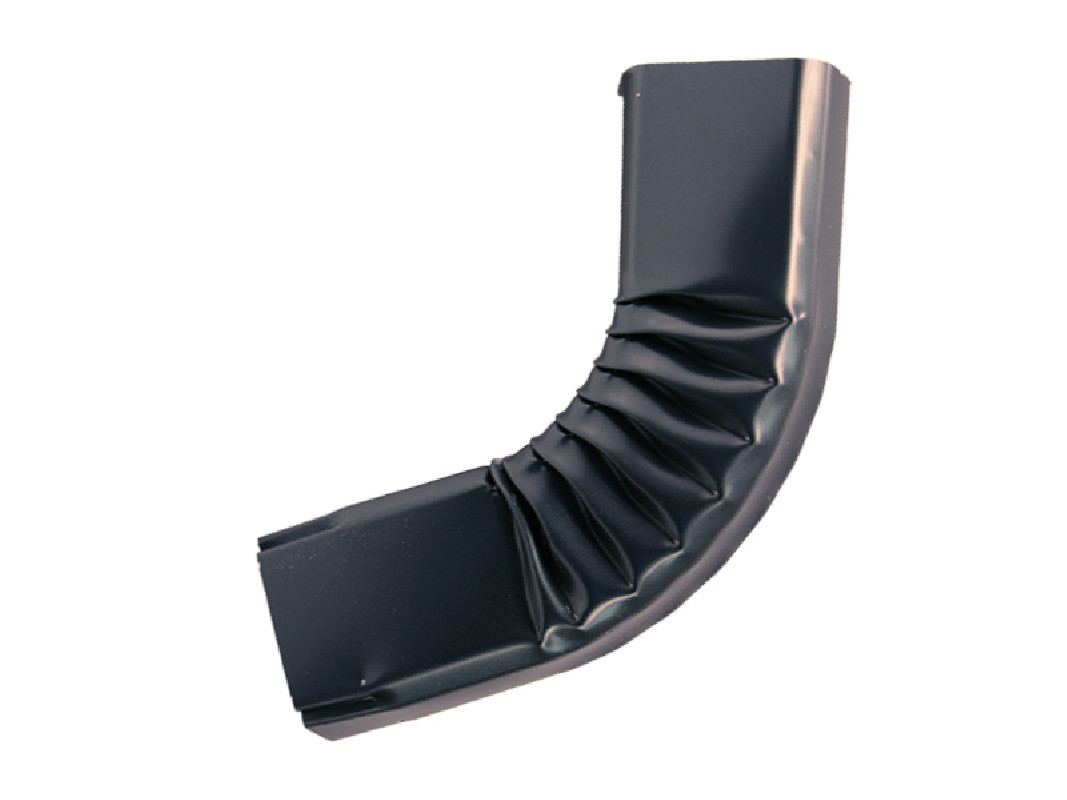 Coude latéral (A) intérieur aluminium LISSE Gris ardoise 60X80