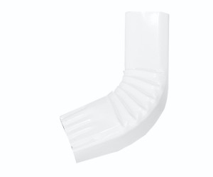 Coude frontal (A)  intérieur 72° aluminium LISSE Blanc 60X80