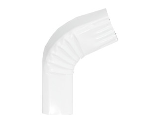 Coude frontal (B)  extérieur  72° aluminium LISSE Blanc 60X80