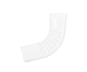 Coude latéral (B)  extérieur 72° aluminium LISSE blanc 60X80