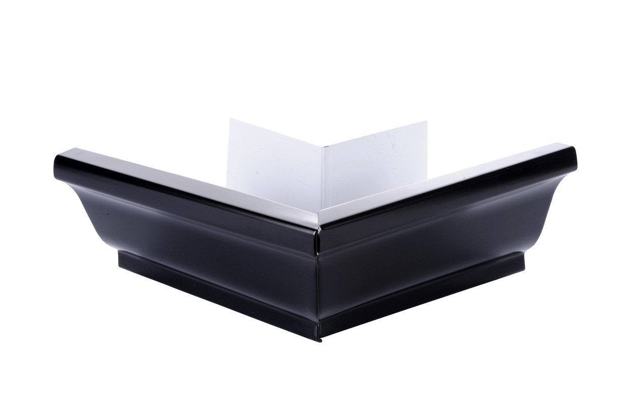 Angle extérieur 90° gouttière aluminium noir G300