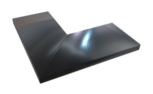 Angle aluminium 1 mm noir 9005