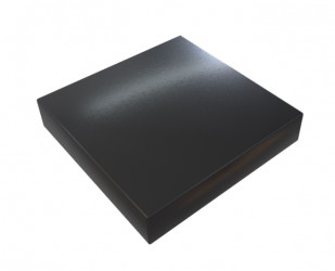 Chapeau Aluminium 1 mm noir pour muret ou toit terrasse