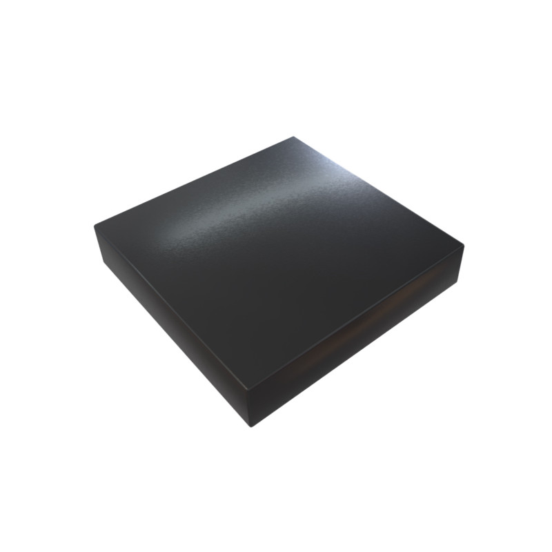 Chapeau Aluminium 1 mm noir pour muret ou toit terrasse