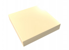 Chapeau Aluminium 1 mm sable 1015 pour muret ou toit terrasse