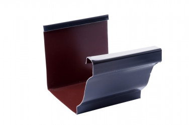 Jonction gouttière aluminium Gris ardoise G300 pour relier les gouttières entre elles