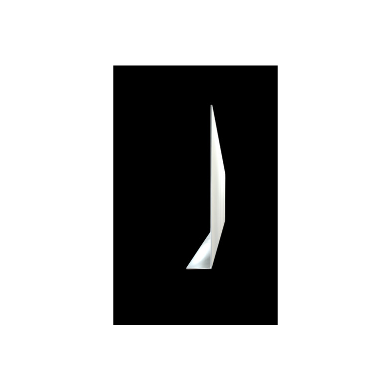 Pliage Aluminium de finition en L blanc - 2M