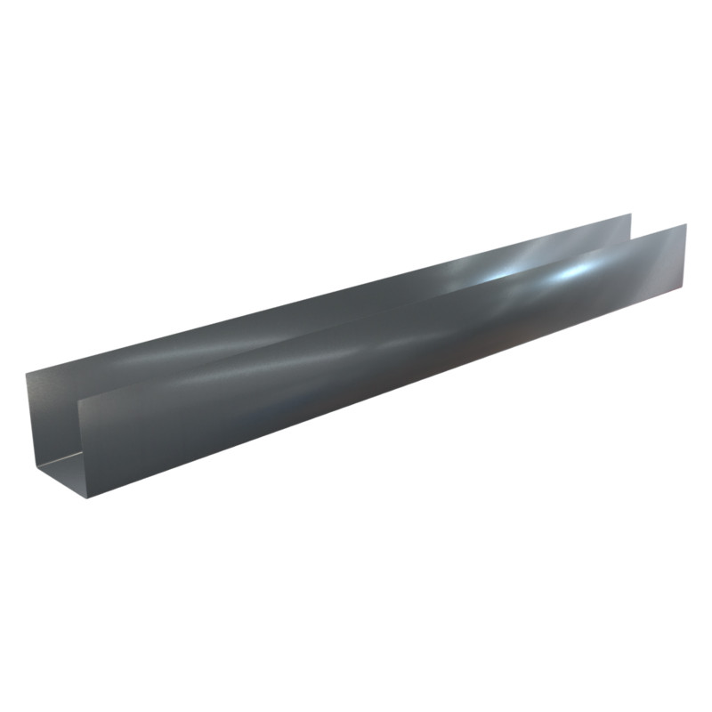 Pliage Aluminium de finition en U blanc - 2M