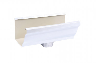 Naissance latérale gouttière aluminium blanc G300