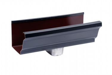 Naissance latérale gouttière aluminium Gris ardoise G300