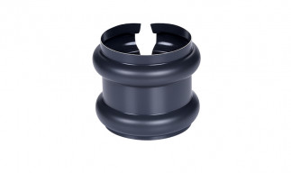 Bague double extensible Aluminium 80 mm gris ardoise 7016