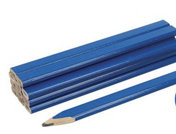F Fityle 10 Pièces Crayons de Menuisier Règle pour Bricolage Outillage de Mesure Travaux Bâtiment Chantier 