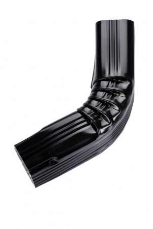 Coude frontal B à agrafer extérieur aluminium noir Coude frontal B à agrafer extérieur aluminium noir