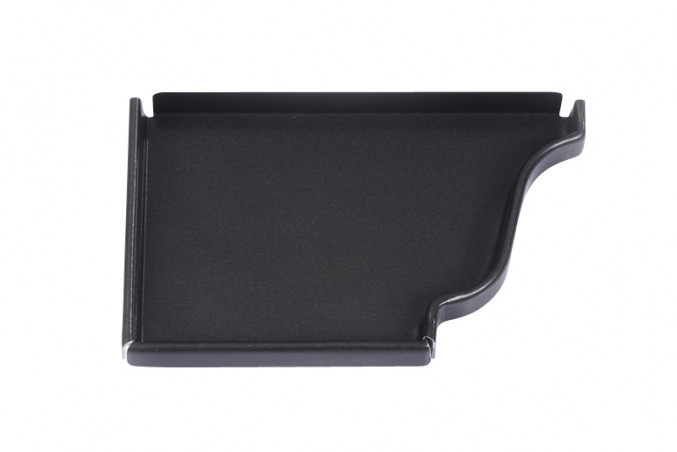 Fond gauche aluminium noir sablé 2100 Fond gauche aluminium noir sablé 2100