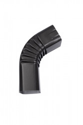 Coude frontal (A) intérieur aluminium LISSE noir sablé 2100 60X80