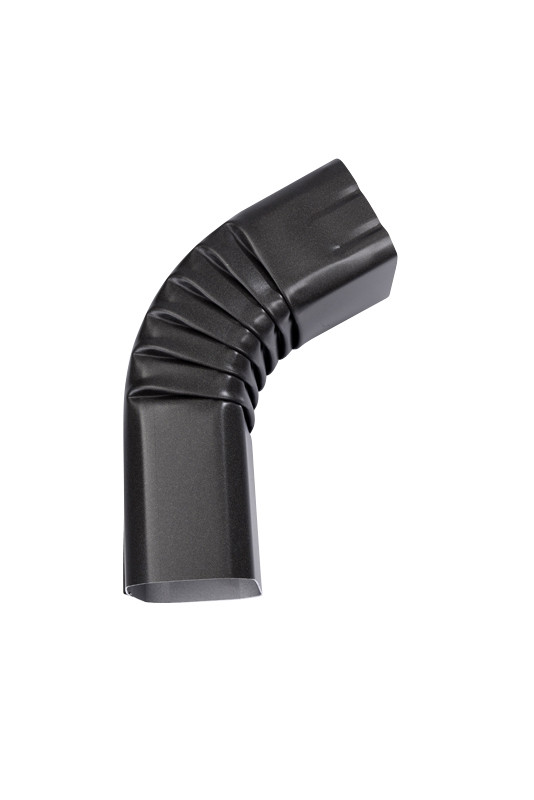 Coude frontal (A) intérieur aluminium LISSE noir sablé 2100 60X80