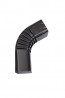 Coude frontal (A) intérieur aluminium LISSE noir sablé 2100 60X80