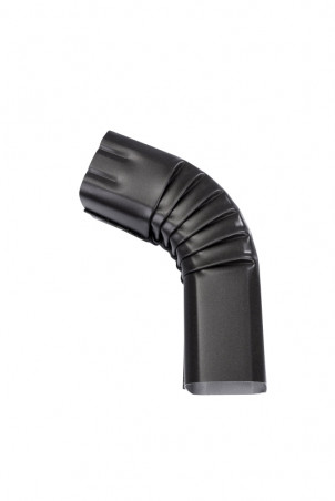 Coude frontal (B)  extérieur aluminium LISSE noir sablé 2100 60X80