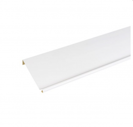 Bande de rive biseau ALUMINIUM BLANC - 2M