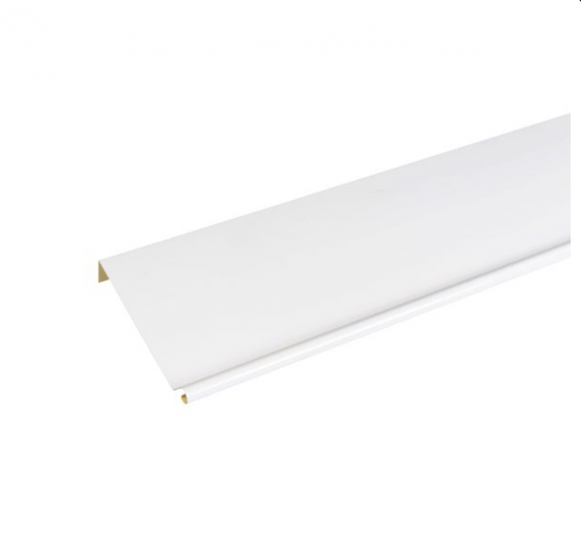 Bande de rive biseau ALUMINIUM BLANC - 2M