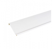 Bande de rive biseau ALUMINIUM BLANC - 2M
