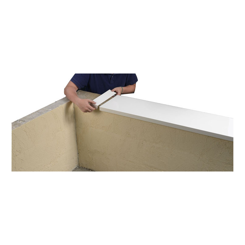 Couvertine aluminium 1,5 mm Gris Ardoise RAL 7016 - 3 mètres pour muret ou toit terrasse