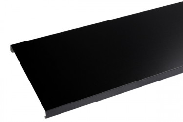 Couvertine aluminium 0,7 mm ECO Noir RAL 9005 - 2 mètres pour muret ou toit terrasse