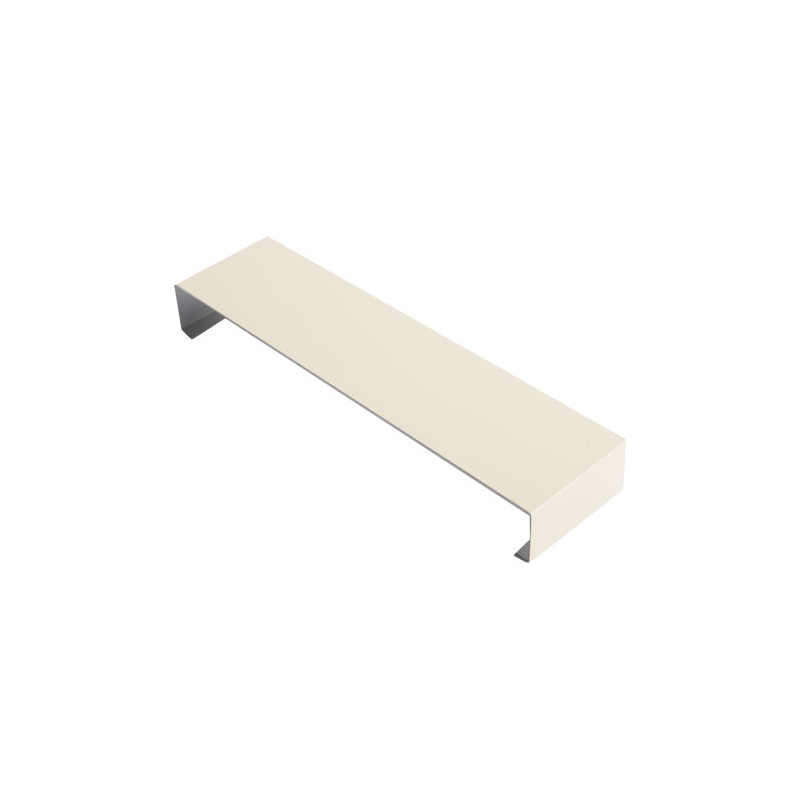 Eclisse couvertine aluminium 0,7 mm ECO Sable RAL 1015 pour muret ou toit terrasse