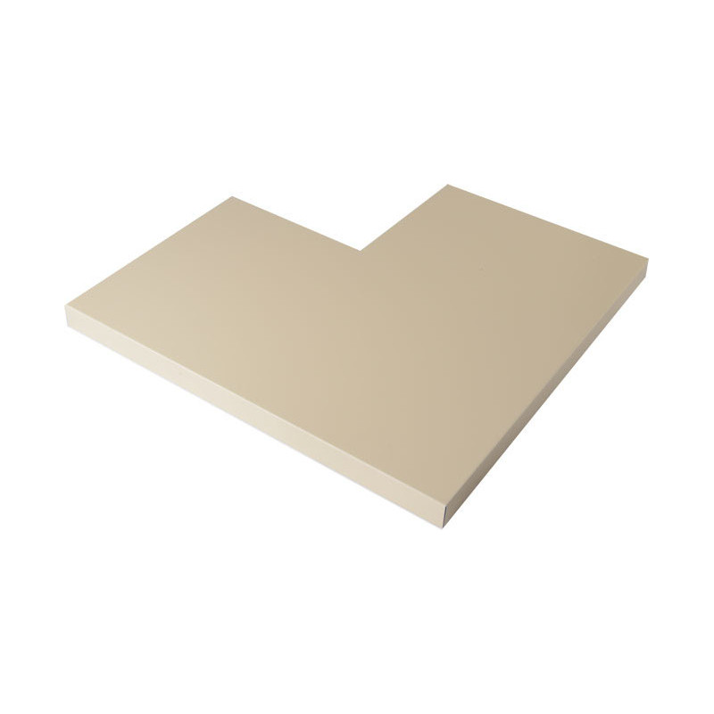Angle couvertine aluminium 0,7 mm ECO sable 1015 à 90° pour muret ou toit terrasse