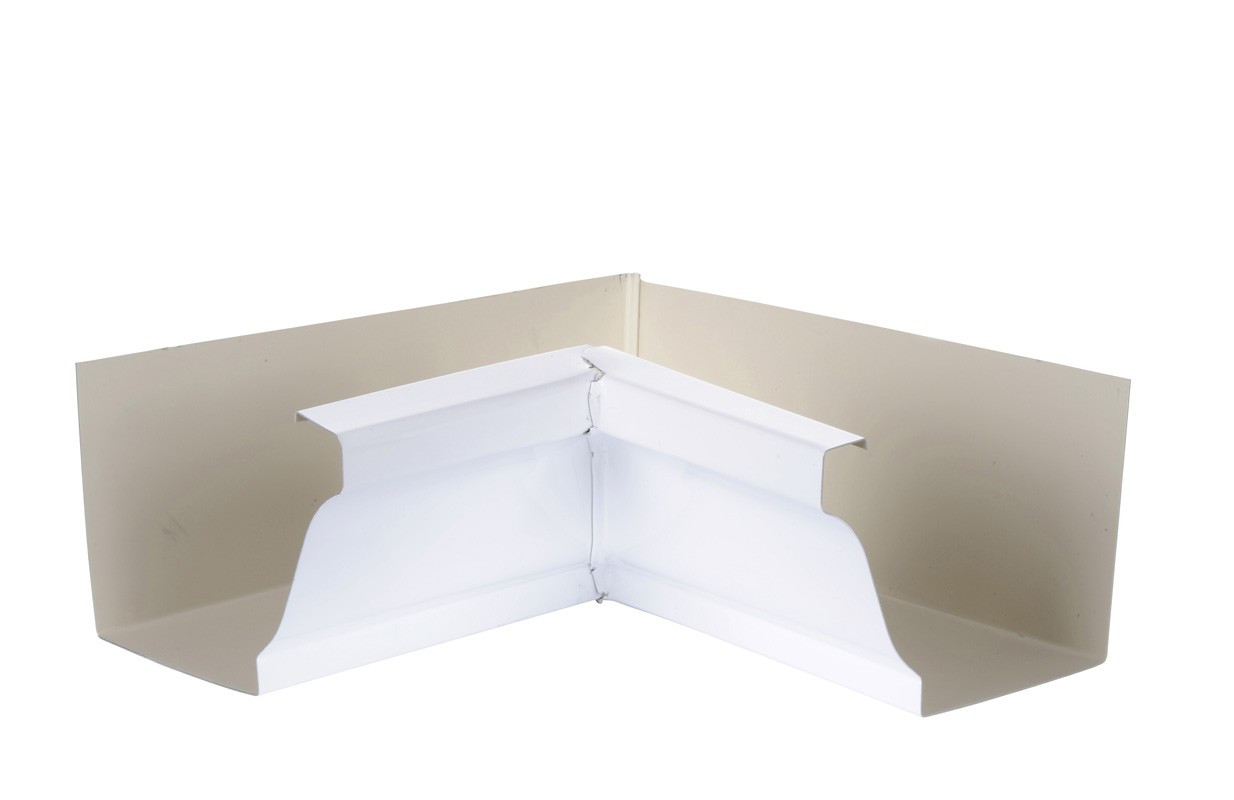 Angle intérieur 90° gouttière aluminium blanc G300