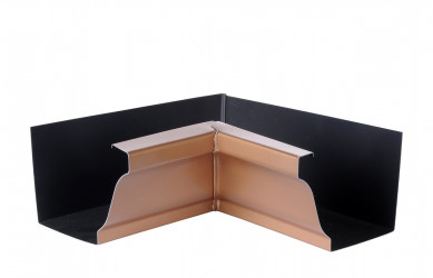 Angle intérieur gouttière 300 aluminium miel