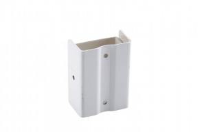 Fixation descente aluminium blanc