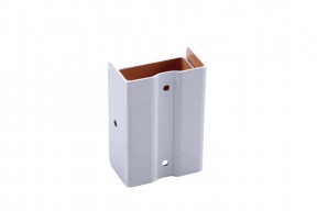 Fixation descente aluminium gris