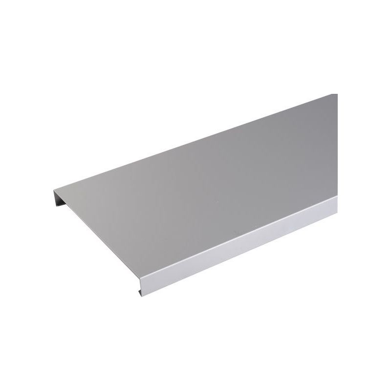 Couvertine aluminium 1 mm Gris métal RAL 9006 - 2 mètres