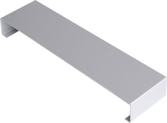 Eclisse couvertine aluminium  1 mm Gris métal RAL 9006 pour muret ou toit terrasse
